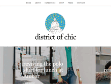 Tablet Screenshot of districtofchic.com